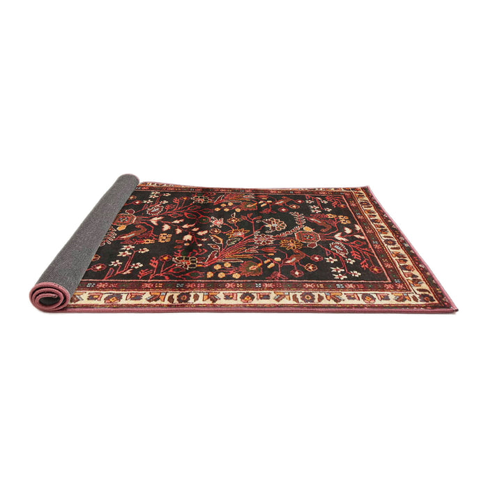 Sideview of Traditional Rust Pink Persian Rug, tr4387