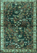 Persian Turquoise Traditional Rug, tr4387turq