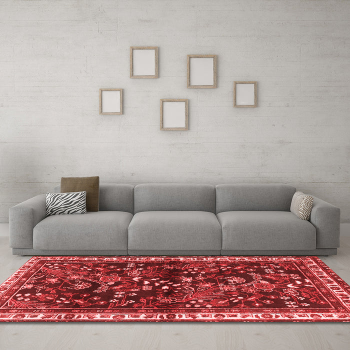 Traditional Red Washable Rugs