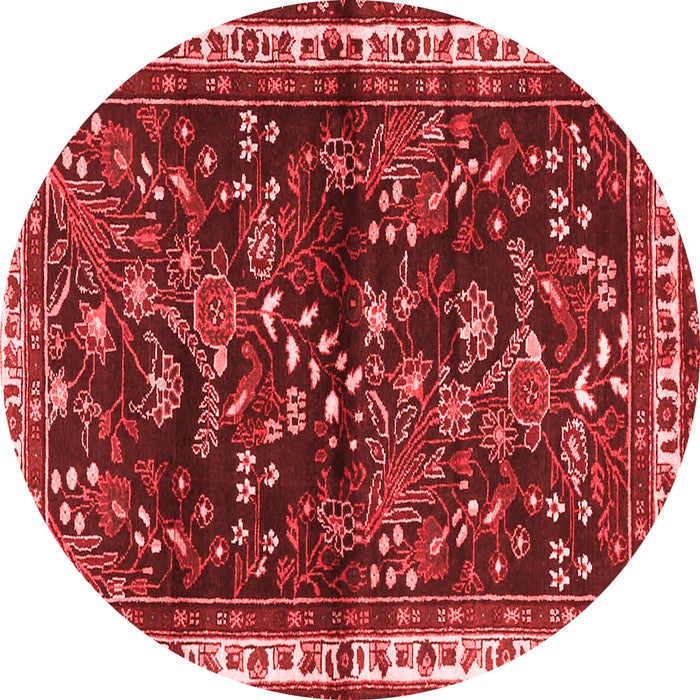 Machine Washable Persian Red Traditional Rug, wshtr4387red