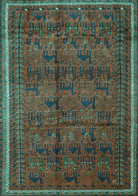 Persian Turquoise Traditional Rug, tr4388turq