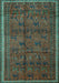 Persian Turquoise Traditional Rug, tr4388turq
