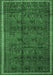 Machine Washable Persian Emerald Green Traditional Area Rugs, wshtr4388emgrn