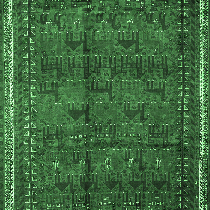 Machine Washable Persian Emerald Green Traditional Area Rugs, wshtr4388emgrn