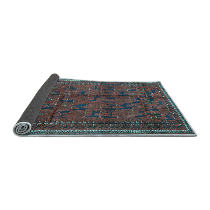 Sideview of Persian Light Blue Traditional Rug, tr4388lblu
