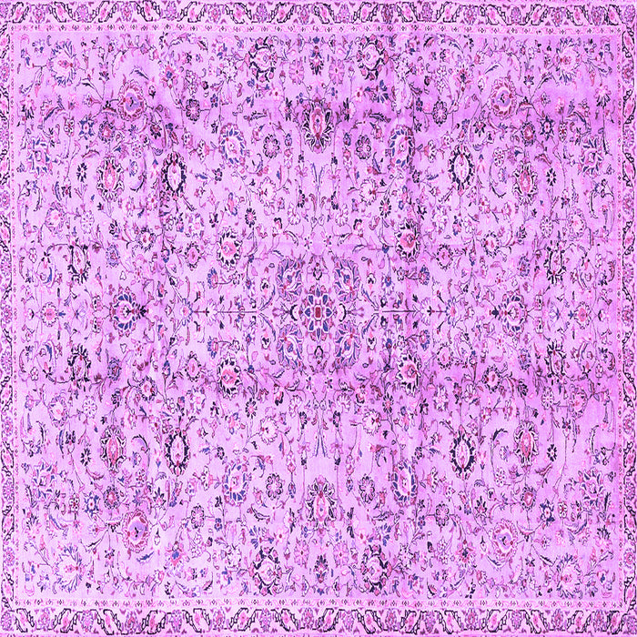 Square Persian Purple Traditional Rug, tr4389pur
