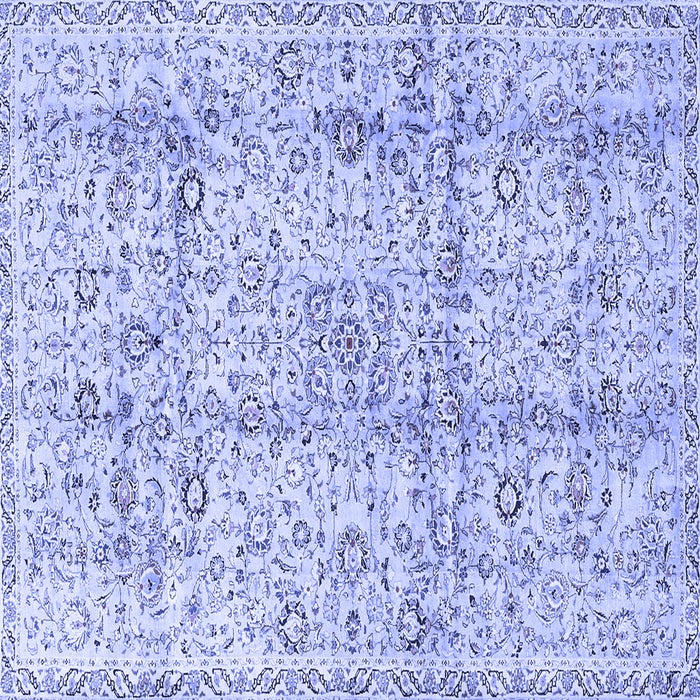 Square Persian Blue Traditional Rug, tr4389blu
