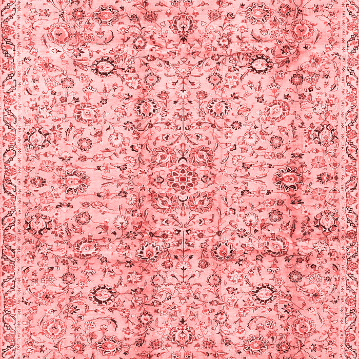 Machine Washable Persian Red Traditional Rug, wshtr4389red