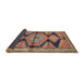 Sideview of Traditional Reddish Brown Persian Rug, tr4390