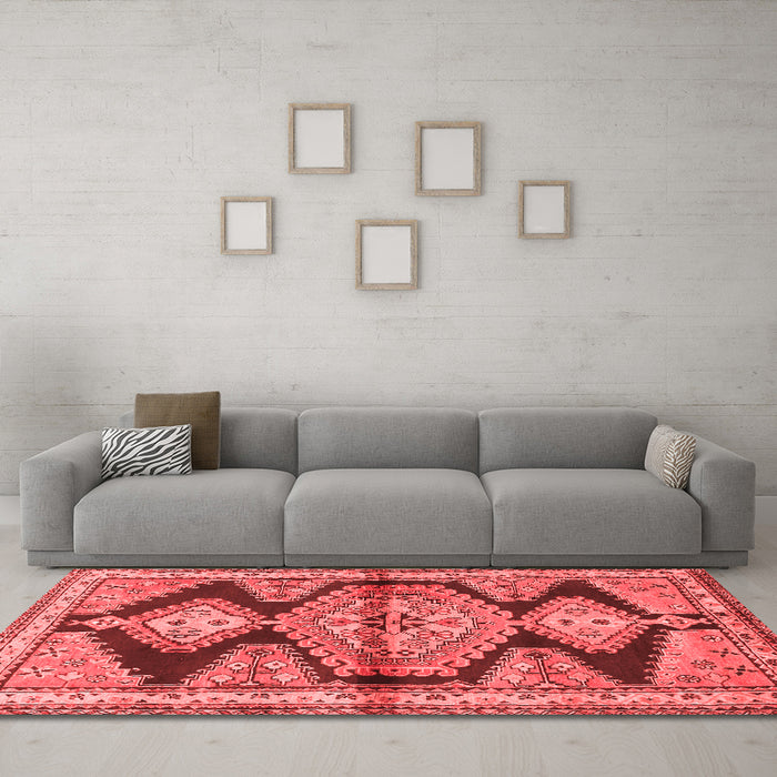 Traditional Red Washable Rugs