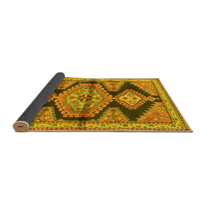 Sideview of Persian Yellow Traditional Rug, tr4390yw