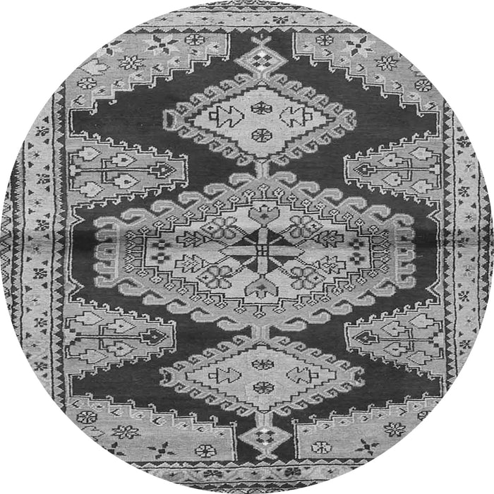 Square Persian Gray Traditional Rug, tr4390gry