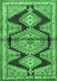 Persian Emerald Green Traditional Rug, tr4390emgrn