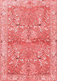 Animal Red Traditional Rug, tr4391red