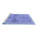 Sideview of Machine Washable Animal Blue Traditional Rug, wshtr4391blu