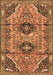 Machine Washable Persian Brown Traditional Rug, wshtr4392brn