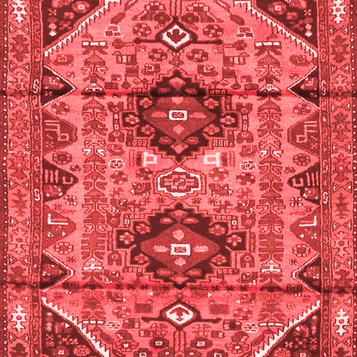 Machine Washable Persian Red Traditional Rug, wshtr4392red
