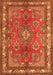 Medallion Orange Traditional Rug, tr4393org