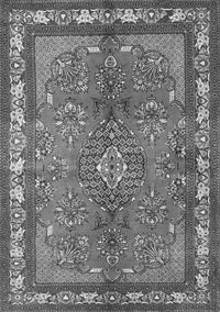 Medallion Gray Traditional Rug, tr4393gry