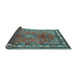 Sideview of Medallion Light Blue Traditional Rug, tr4393lblu