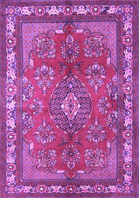 Medallion Purple Traditional Rug, tr4393pur