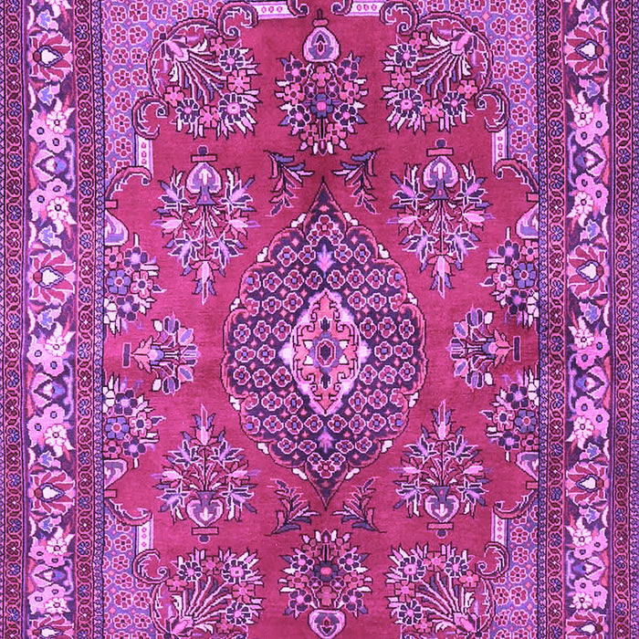 Medallion Purple Traditional Rug, tr4393pur