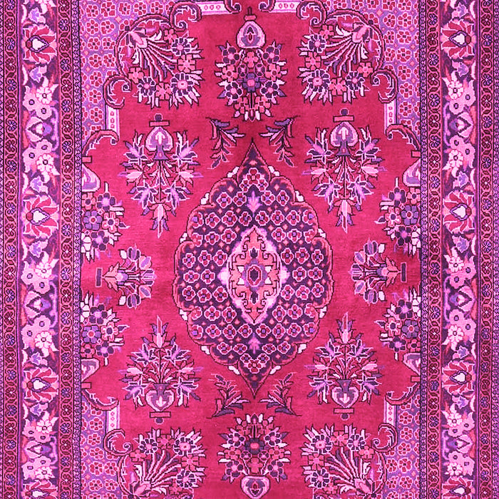Medallion Pink Traditional Rug, tr4393pnk
