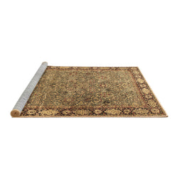 Sideview of Machine Washable Animal Brown Traditional Rug, wshtr4394brn