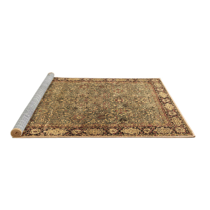 Sideview of Machine Washable Animal Brown Traditional Rug, wshtr4394brn