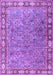 Machine Washable Animal Purple Traditional Area Rugs, wshtr4394pur