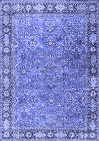 Animal Blue Traditional Rug, tr4394blu