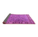 Sideview of Animal Pink Traditional Rug, tr4394pnk