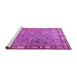 Sideview of Machine Washable Animal Pink Traditional Rug, wshtr4394pnk