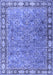 Animal Blue Traditional Rug, tr4394blu