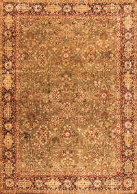 Animal Orange Traditional Rug, tr4394org