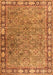 Animal Orange Traditional Rug, tr4394org