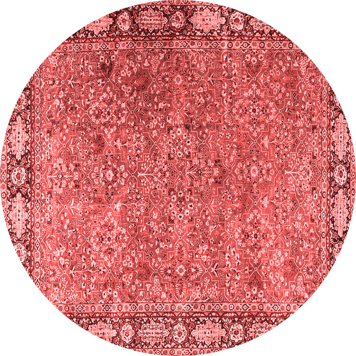 Machine Washable Animal Red Traditional Rug, wshtr4394red