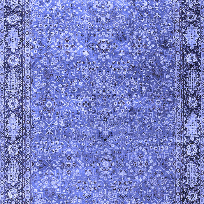 Machine Washable Animal Blue Traditional Rug, wshtr4394blu