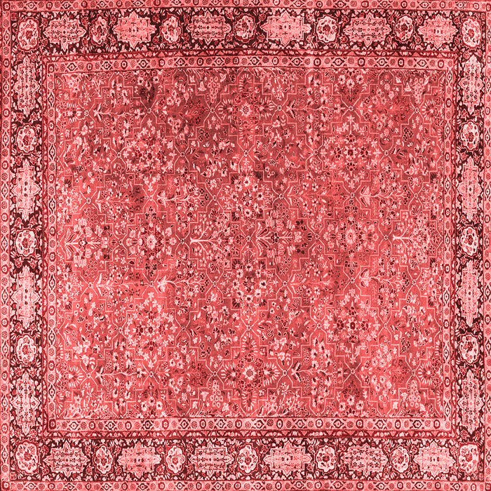 Machine Washable Animal Red Traditional Rug, wshtr4394red