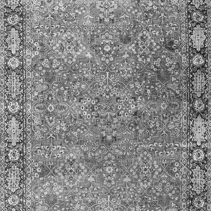 Serging Thickness of Machine Washable Animal Gray Traditional Rug, wshtr4394gry