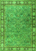 Animal Green Traditional Rug, tr4394grn