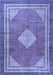 Medallion Blue Traditional Rug, tr4395blu