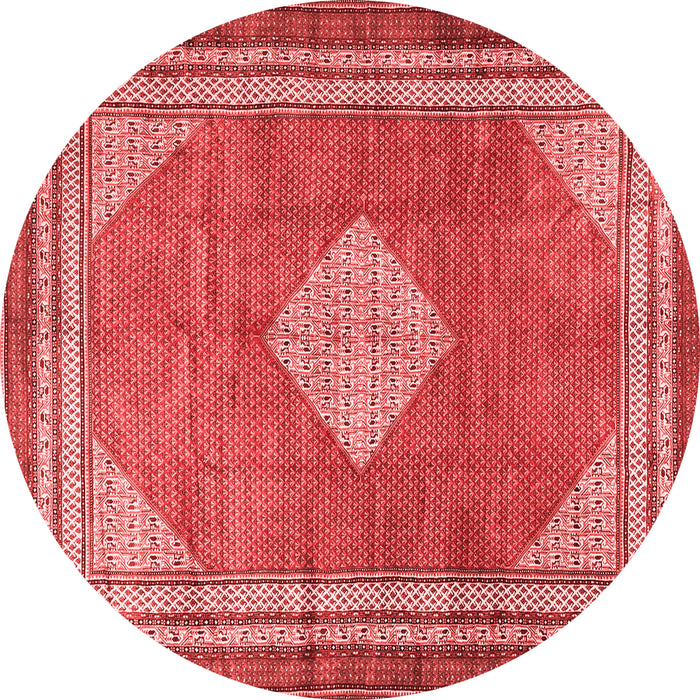 Medallion Red Traditional Rug, tr4395red