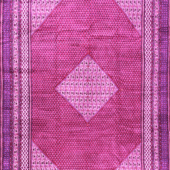 Medallion Pink Traditional Rug, tr4395pnk