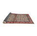 Sideview of Traditional Brown Red Persian Rug, tr4396