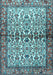 Machine Washable Persian Light Blue Traditional Rug, wshtr4396lblu