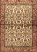 Machine Washable Persian Brown Traditional Rug, wshtr4396brn