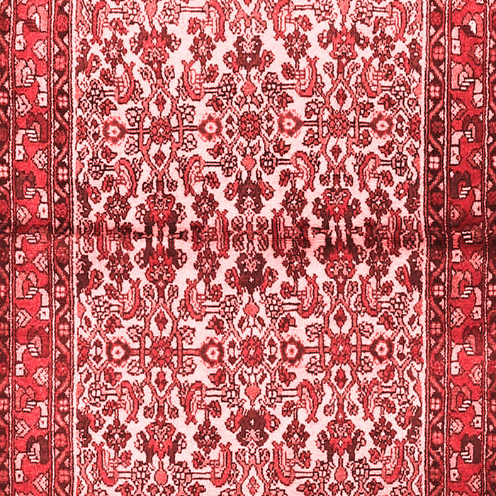 Machine Washable Persian Red Traditional Rug, wshtr4396red