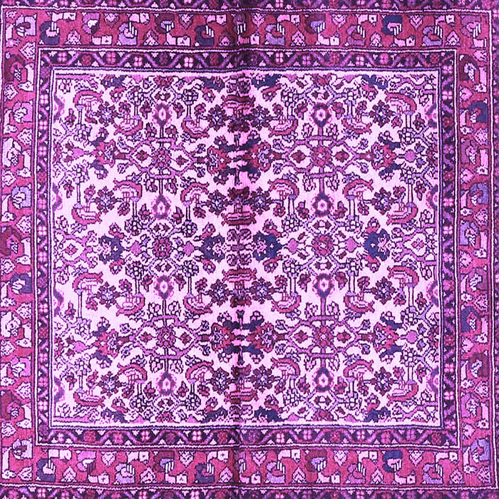 Square Persian Purple Traditional Rug, tr4396pur
