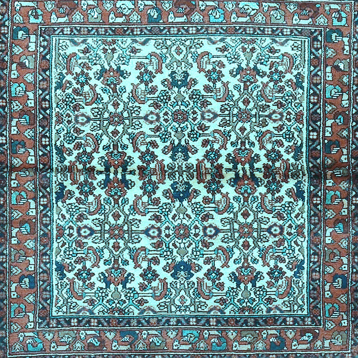 Square Persian Light Blue Traditional Rug, tr4396lblu